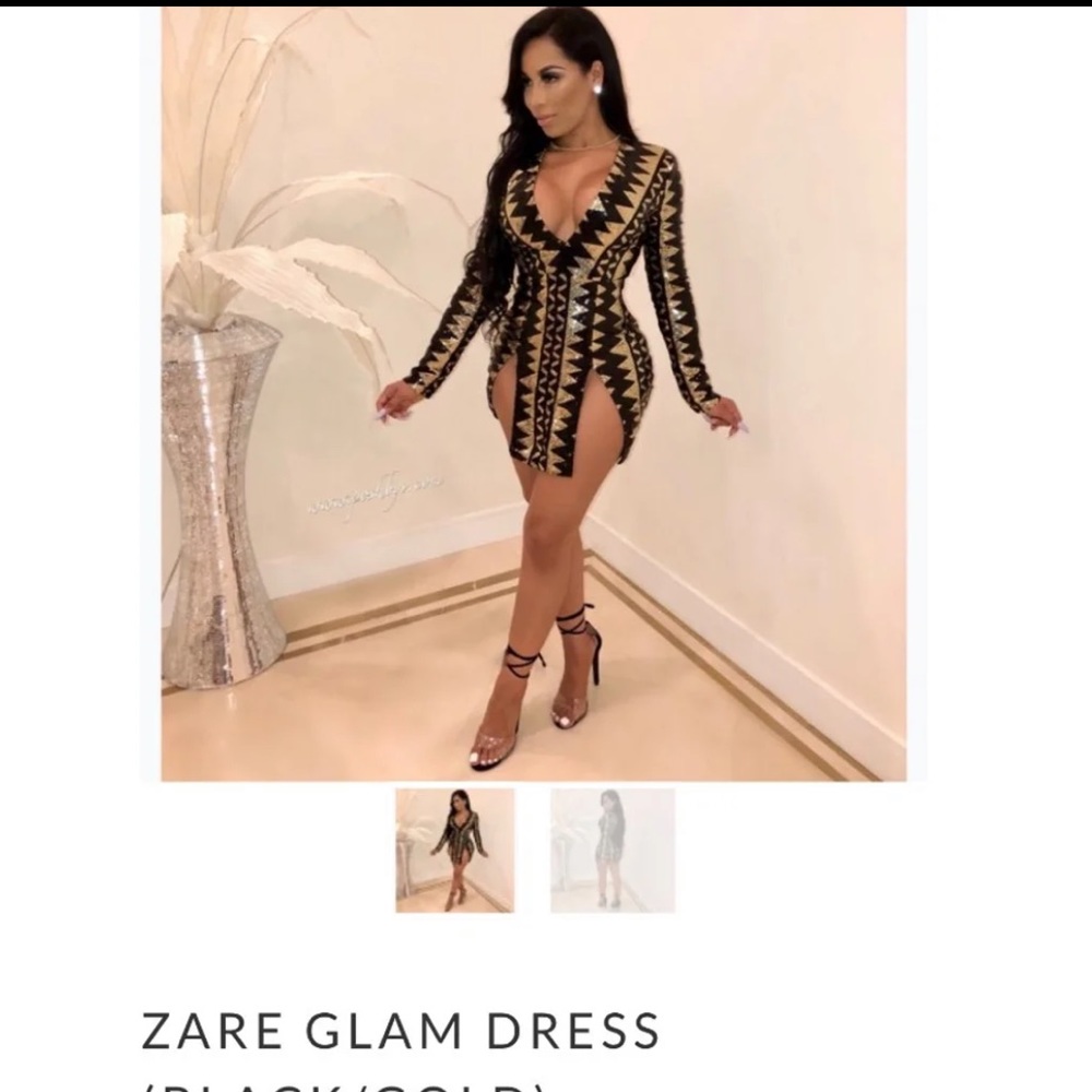 Dress with slits